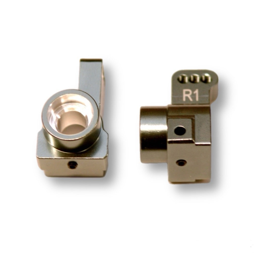 CNC Machined Aluminum Rear Hub Carriers 1 deg. Toe-in for Associated DR10/SR10M (1 Pair)