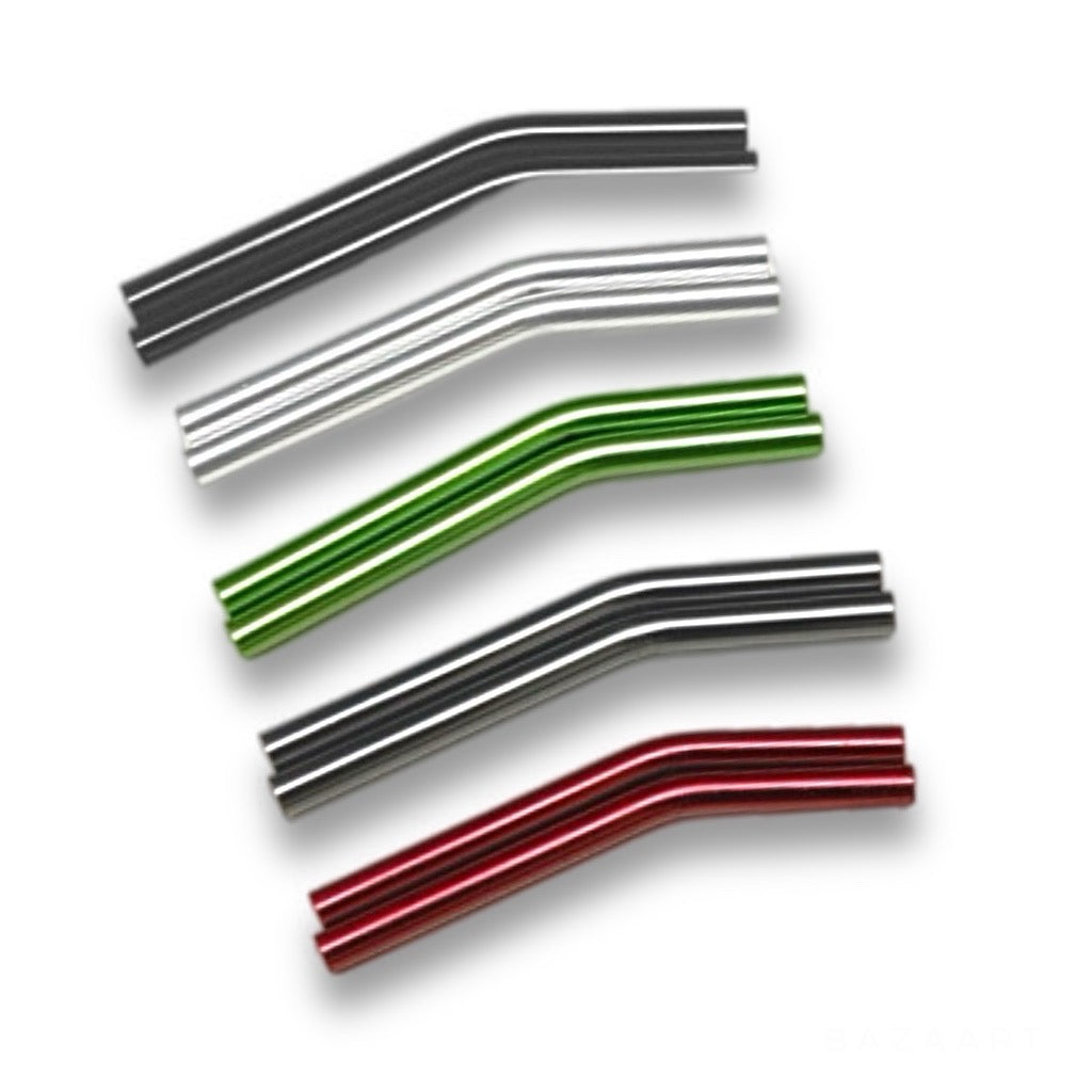 M3 CNC Machined Aluminum 7x96mm HD Threaded Bent Links (1 Pair)