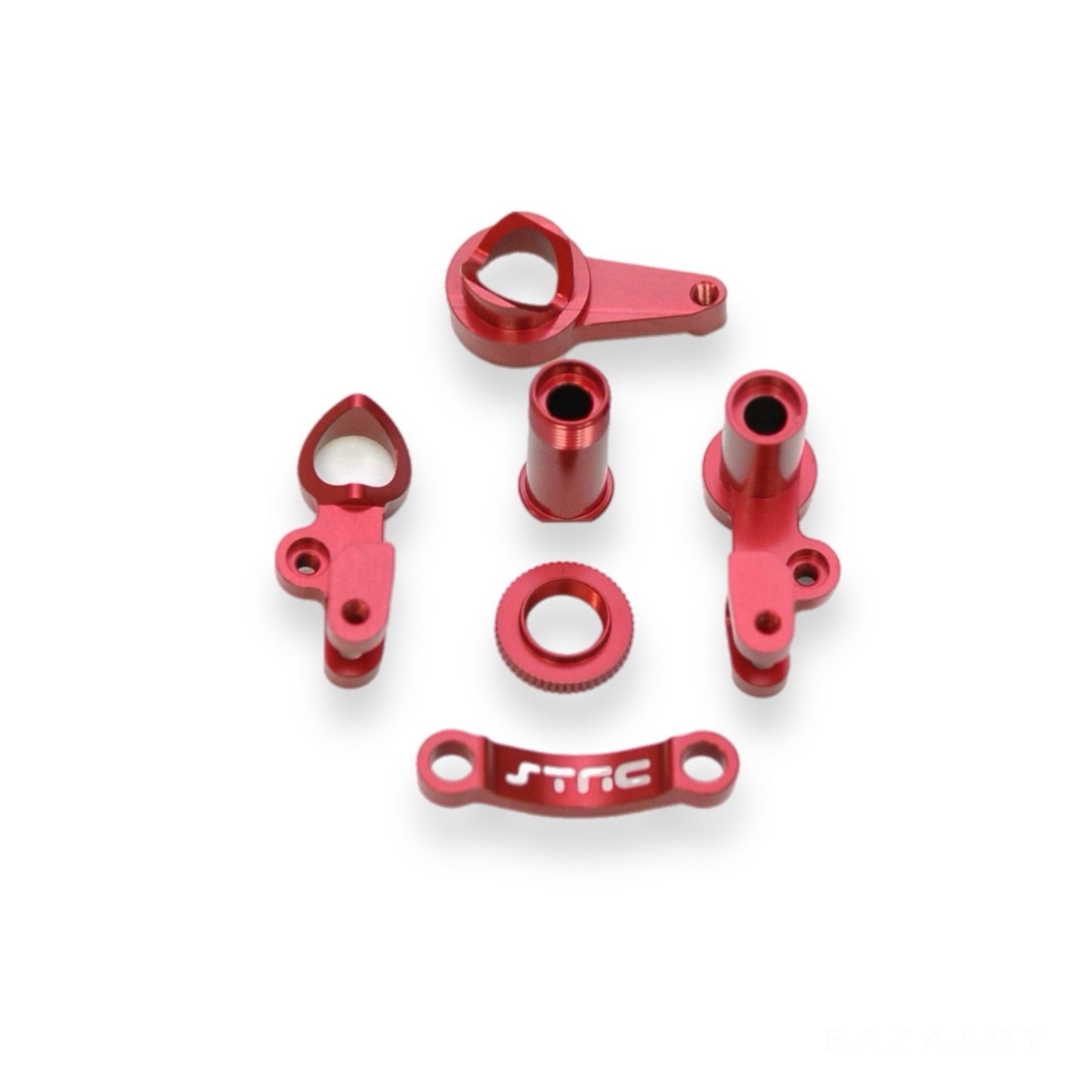 Team STRC Aluminum CNC Machined Multi-Piece Steering Bellcrank Set