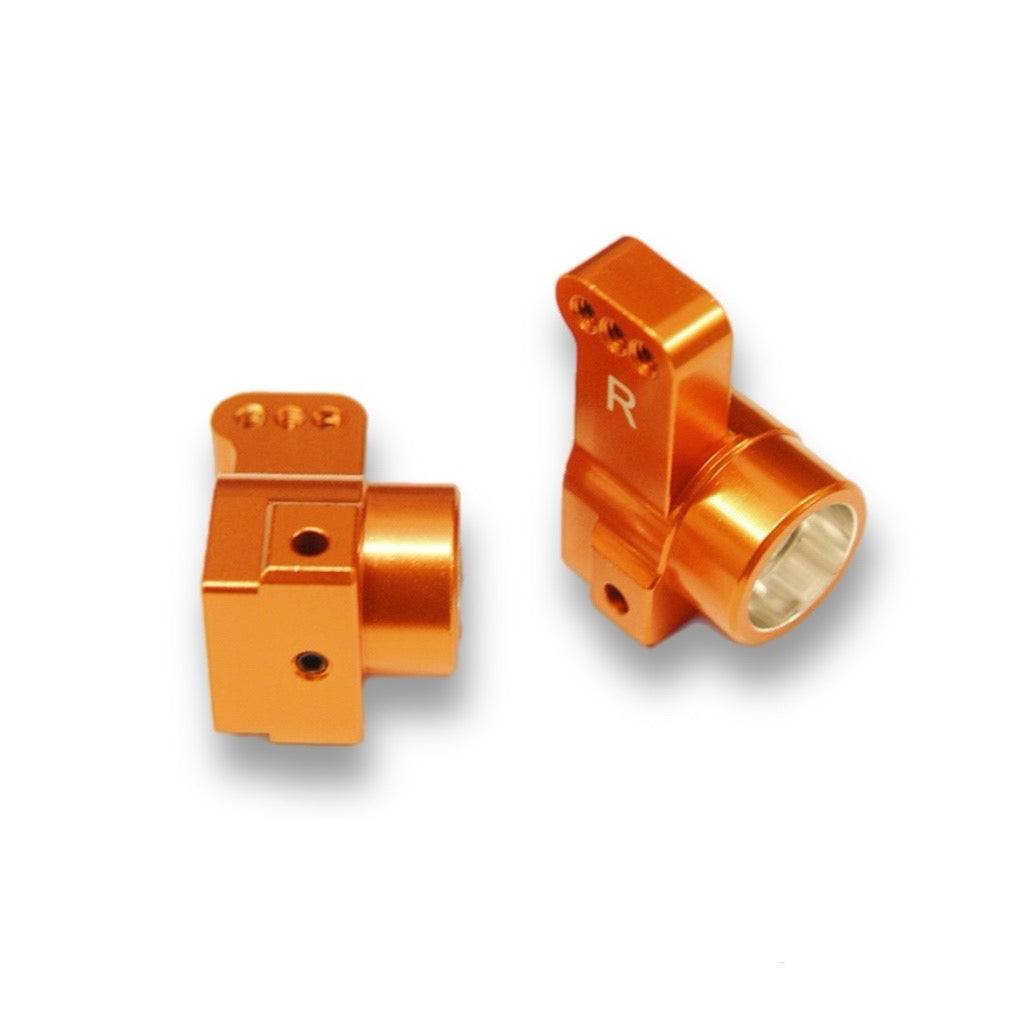 CNC Machined Aluminum Rear Hub Carriers 0 Deg. Toe-in for Associated DR10/SR10M (1 Pair)