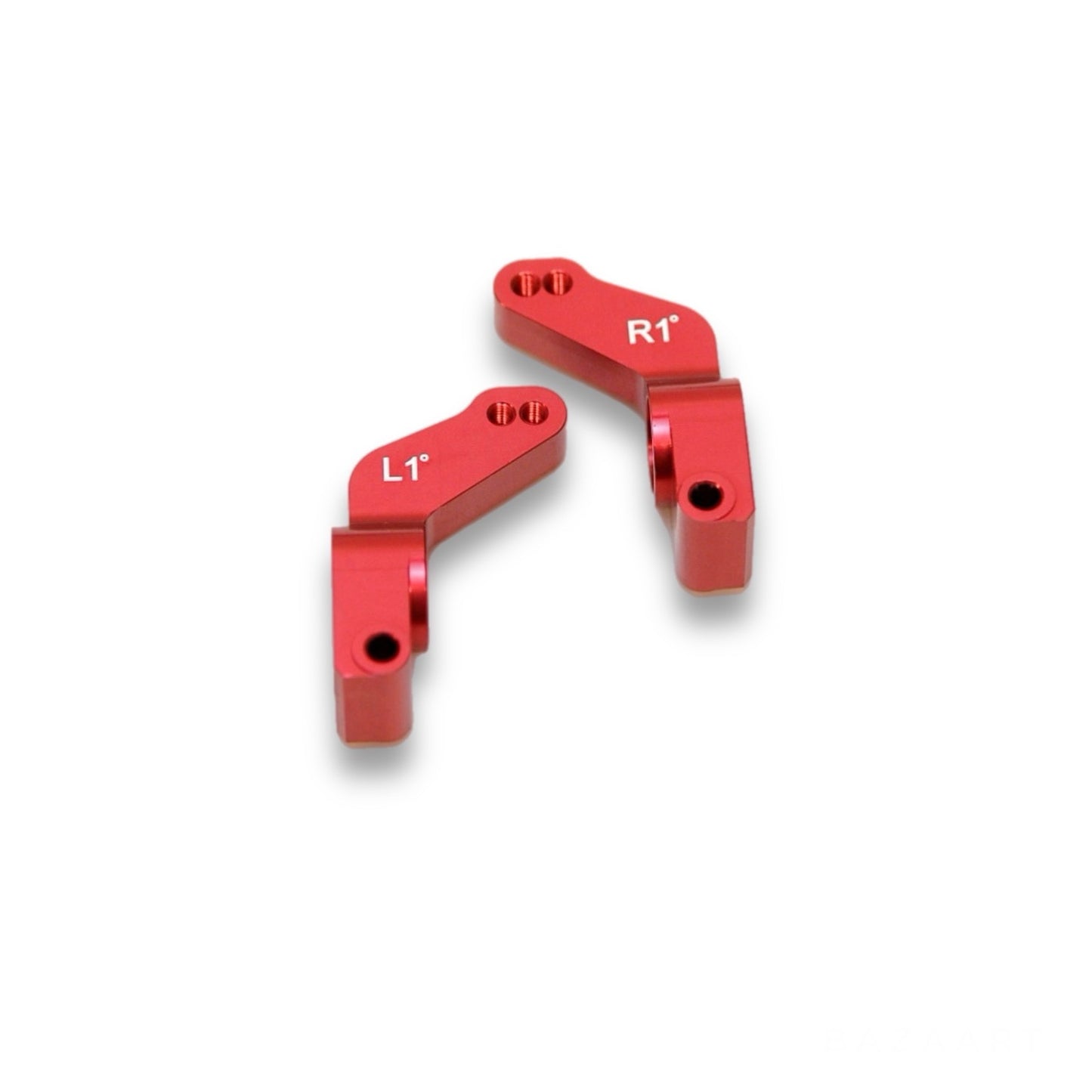 Team STRC CNC Machined Alum. 1 Deg. Toe-in Rear Hub Carriers for Traxxas Slash, Stampede VXL, Rustler VXL