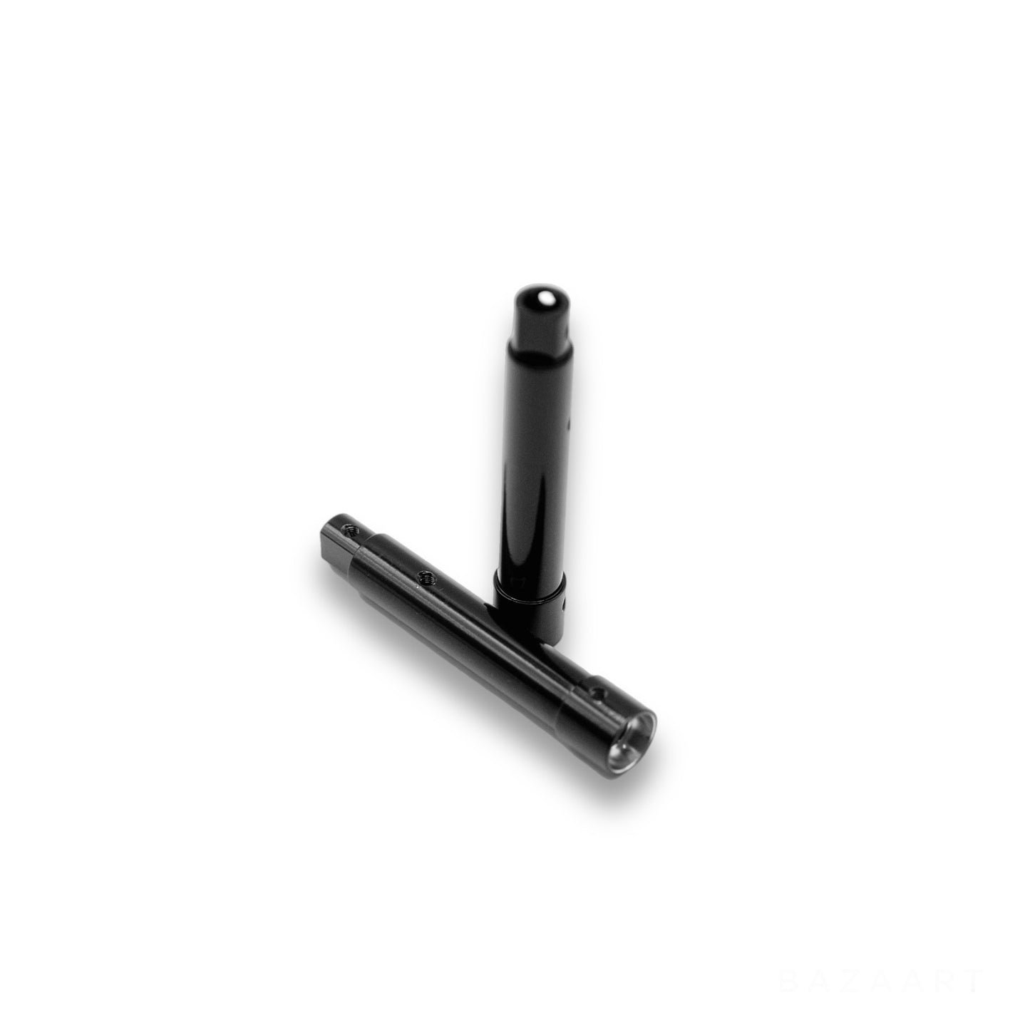 CNC Machined Brass Rear Axle Tube (Black Coated)