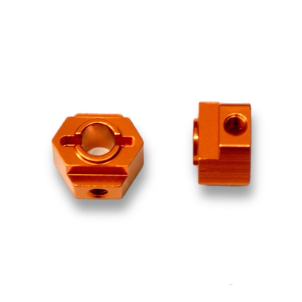 CNC Machined Aluminum Rear Hex Adapters for Associated DR10/SR10M (1 Pair)