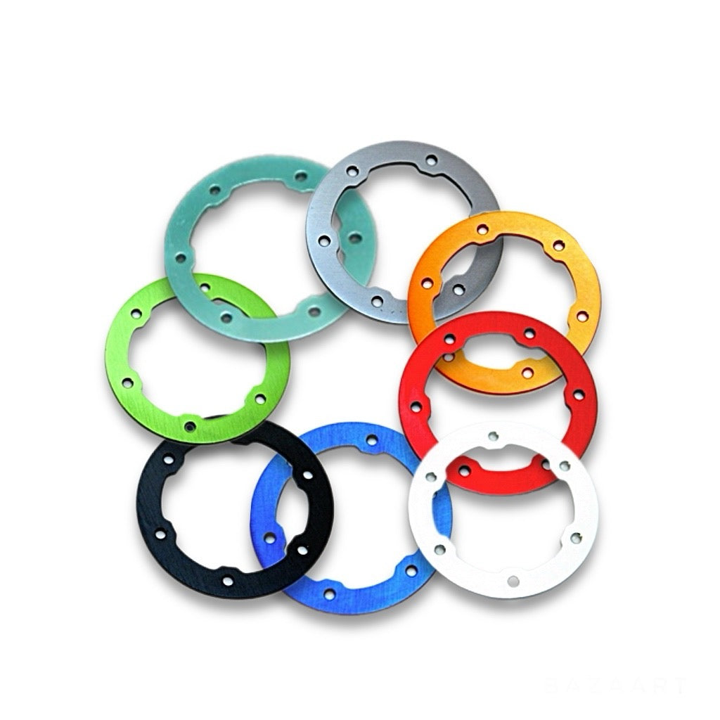CNC Machined Aluminum LW Beadlock Rings for Proline Slash/Slayer Epic/Split Six Rims (1 Pair)