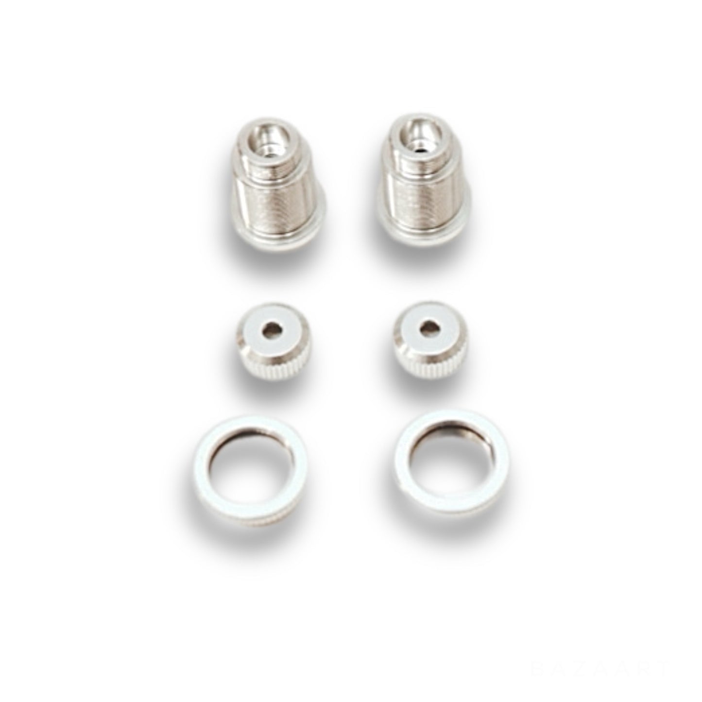 CNC Machined Alum. Threaded Shock Bodies w/alum. Collars (1 Pair)