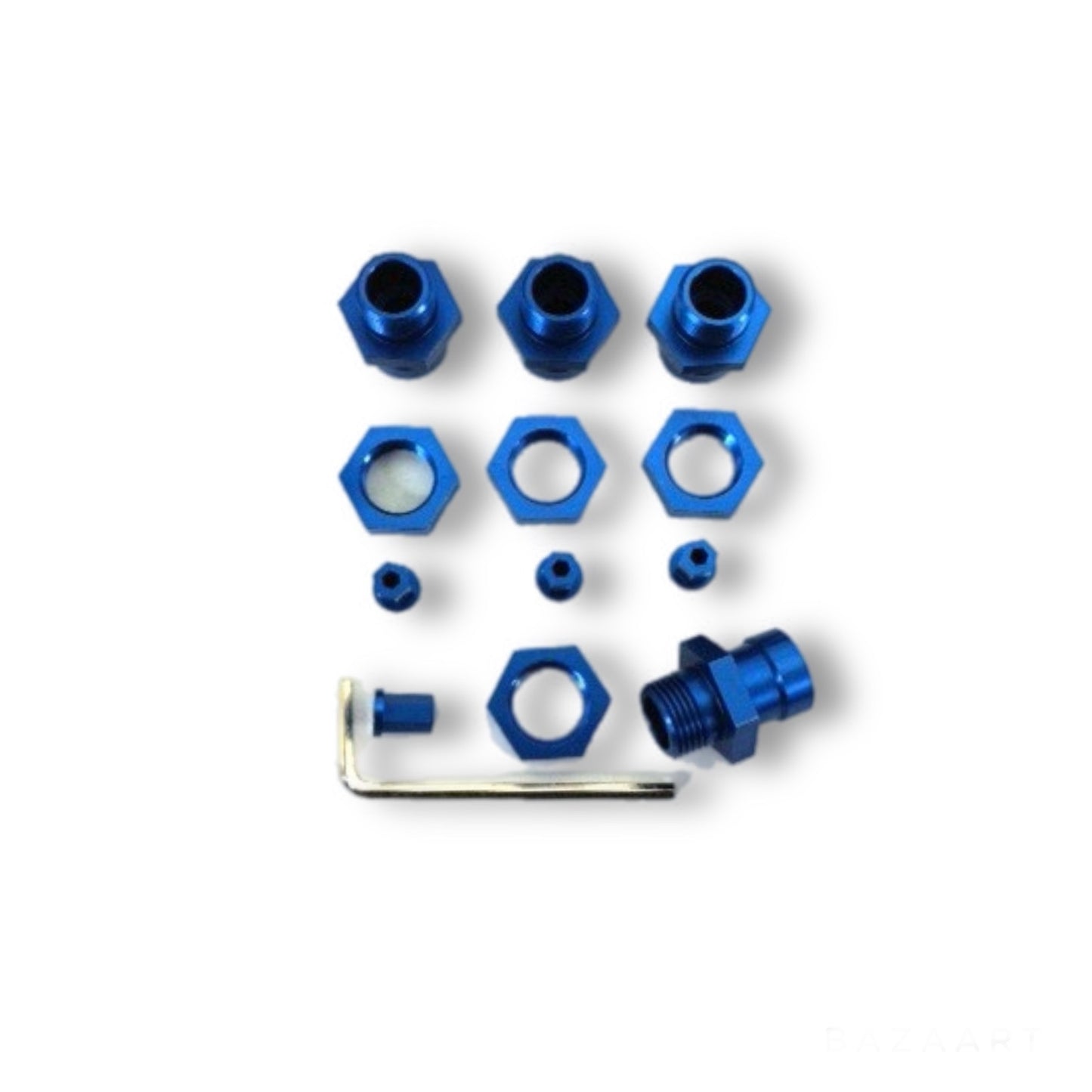 CNC Machined Aluminum 17mm Hex Adatpers