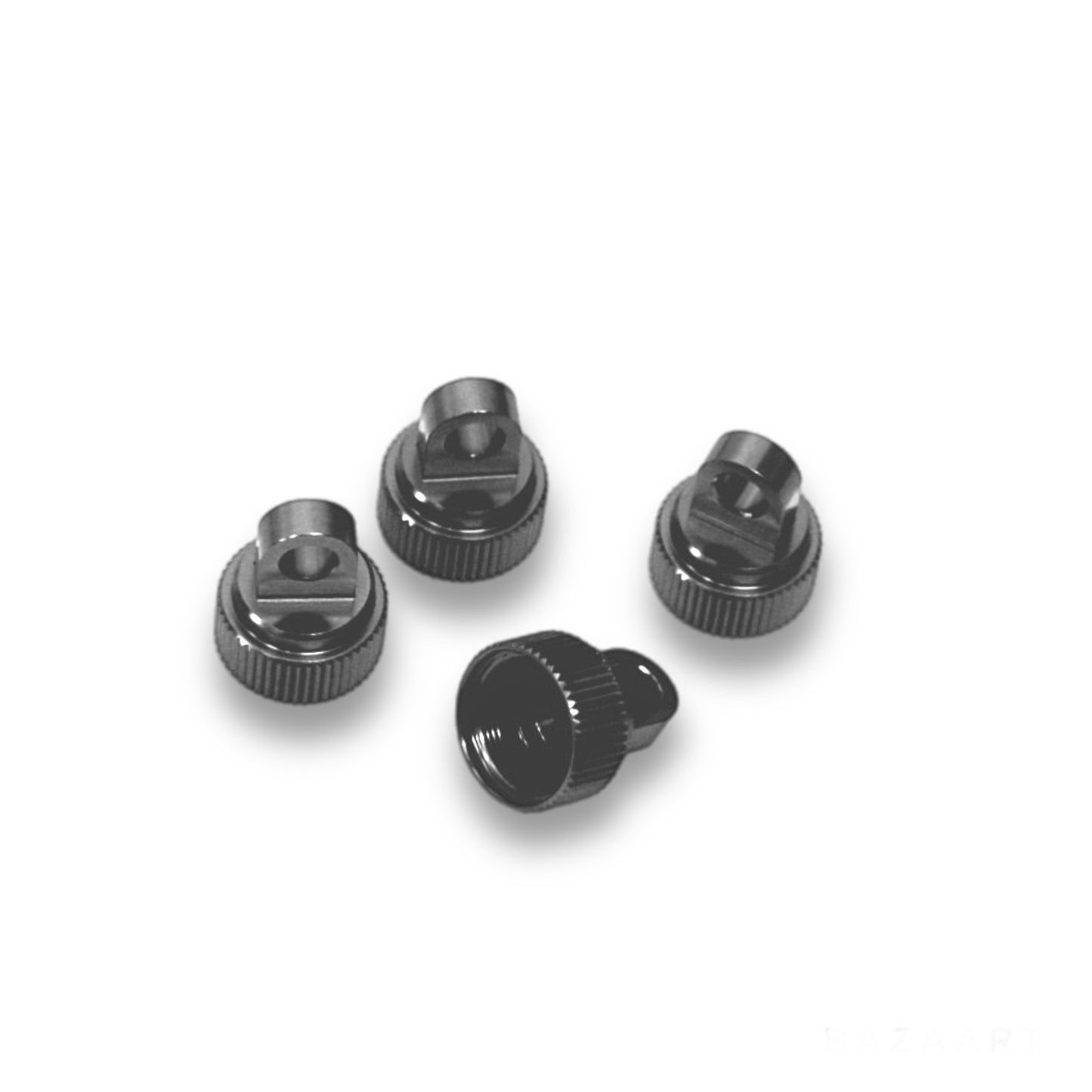 Team STRC Aluminum CNC Machined Upper Shock Caps (4 Pcs)
