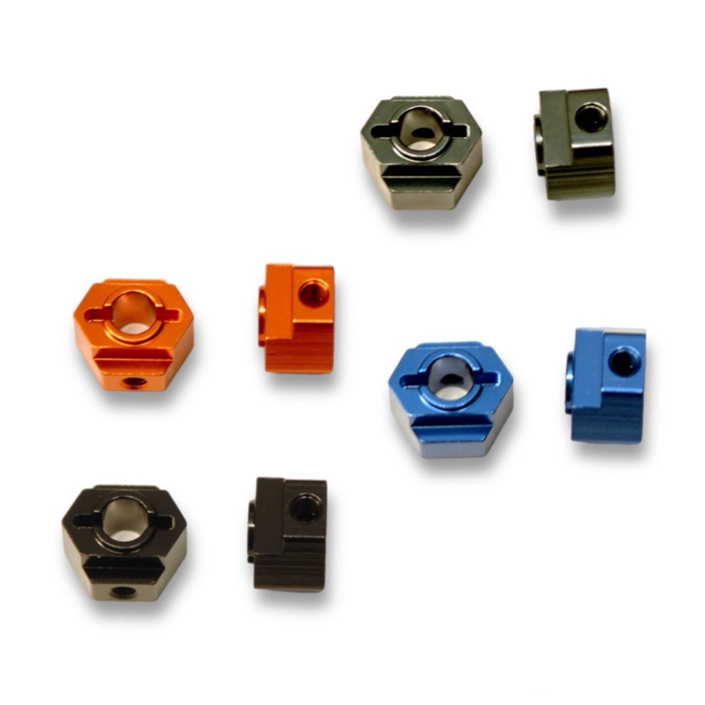 CNC Machined Aluminum Rear Hex Adapters for Associated DR10/SR10M (1 Pair)