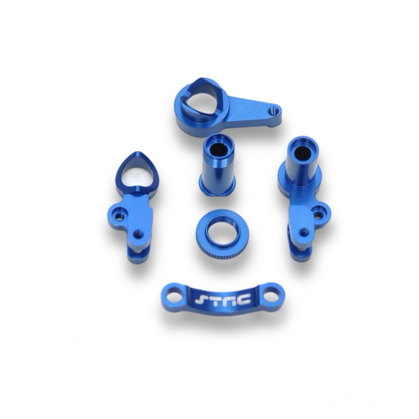 Team STRC Aluminum CNC Machined Multi-Piece Steering Bellcrank Set