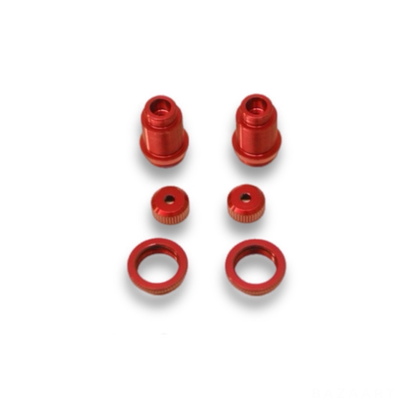 CNC Machined Alum. Threaded Shock Bodies w/alum. Collars (1 Pair)