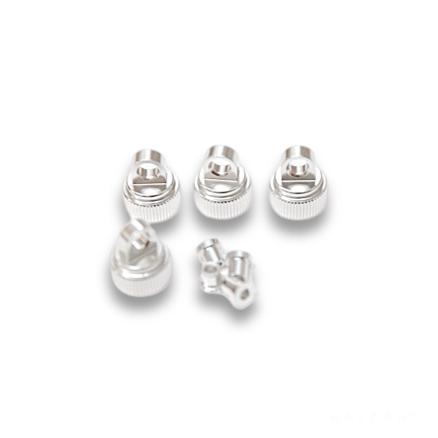 CNC Machined Alum. Shock Caps (4 Pcs w/alum. Shock Bushings)