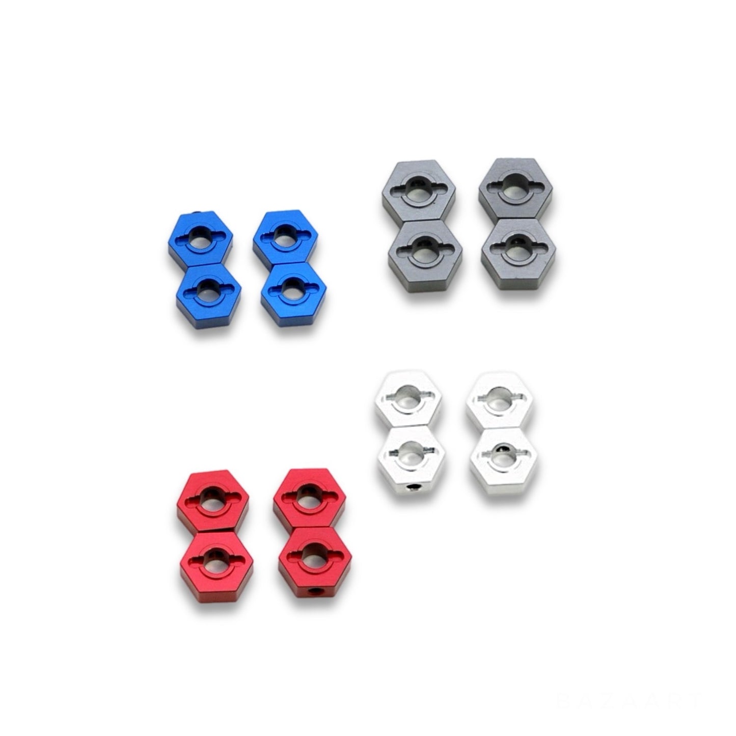 Team STRC CNC Machined Aluminum 12mm Hex Adapter (4 Pcs)