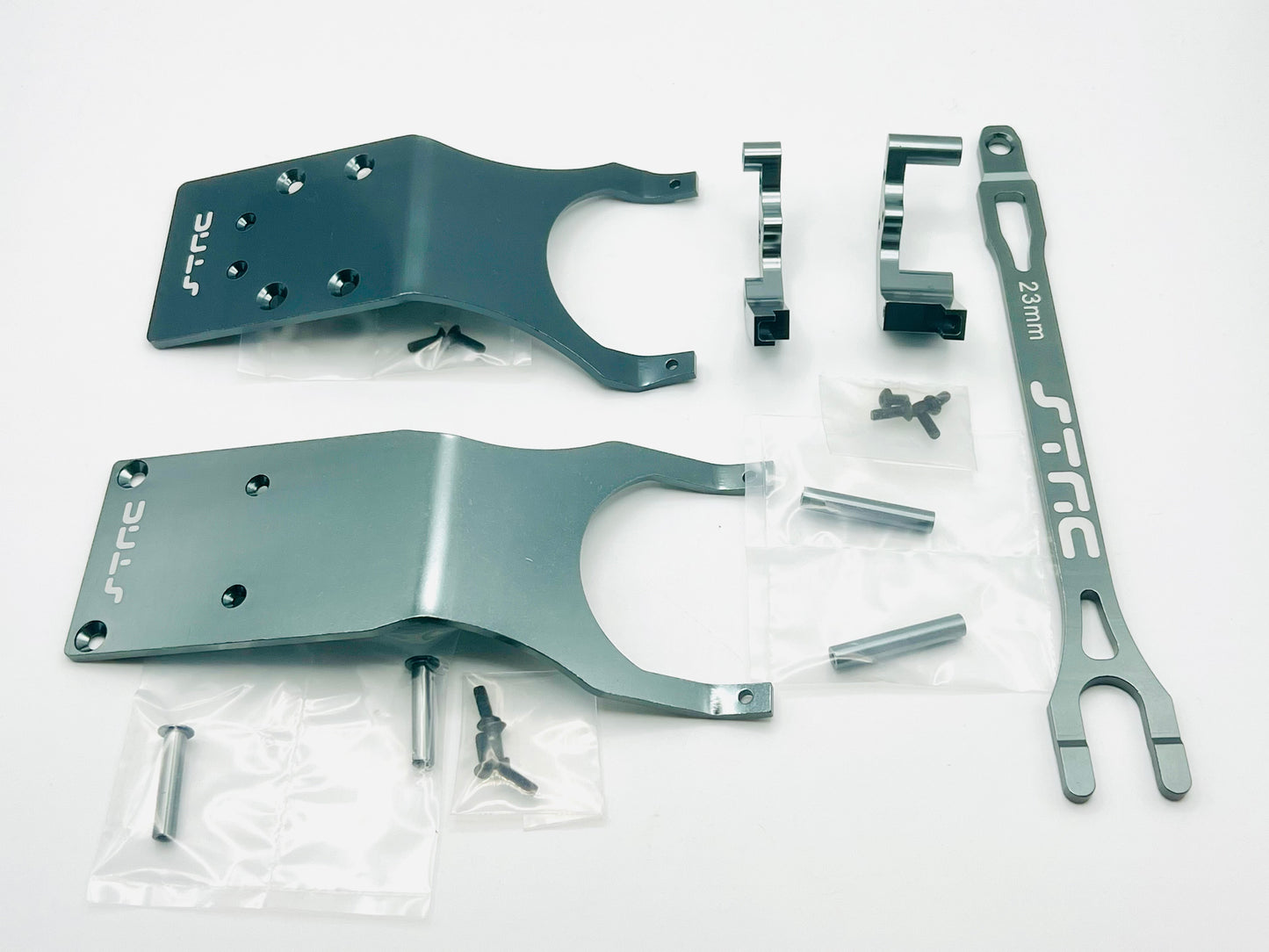 STRC Aluminum Under Armor kit for Traxxas Slash 2WD (Gun Metal Gray)