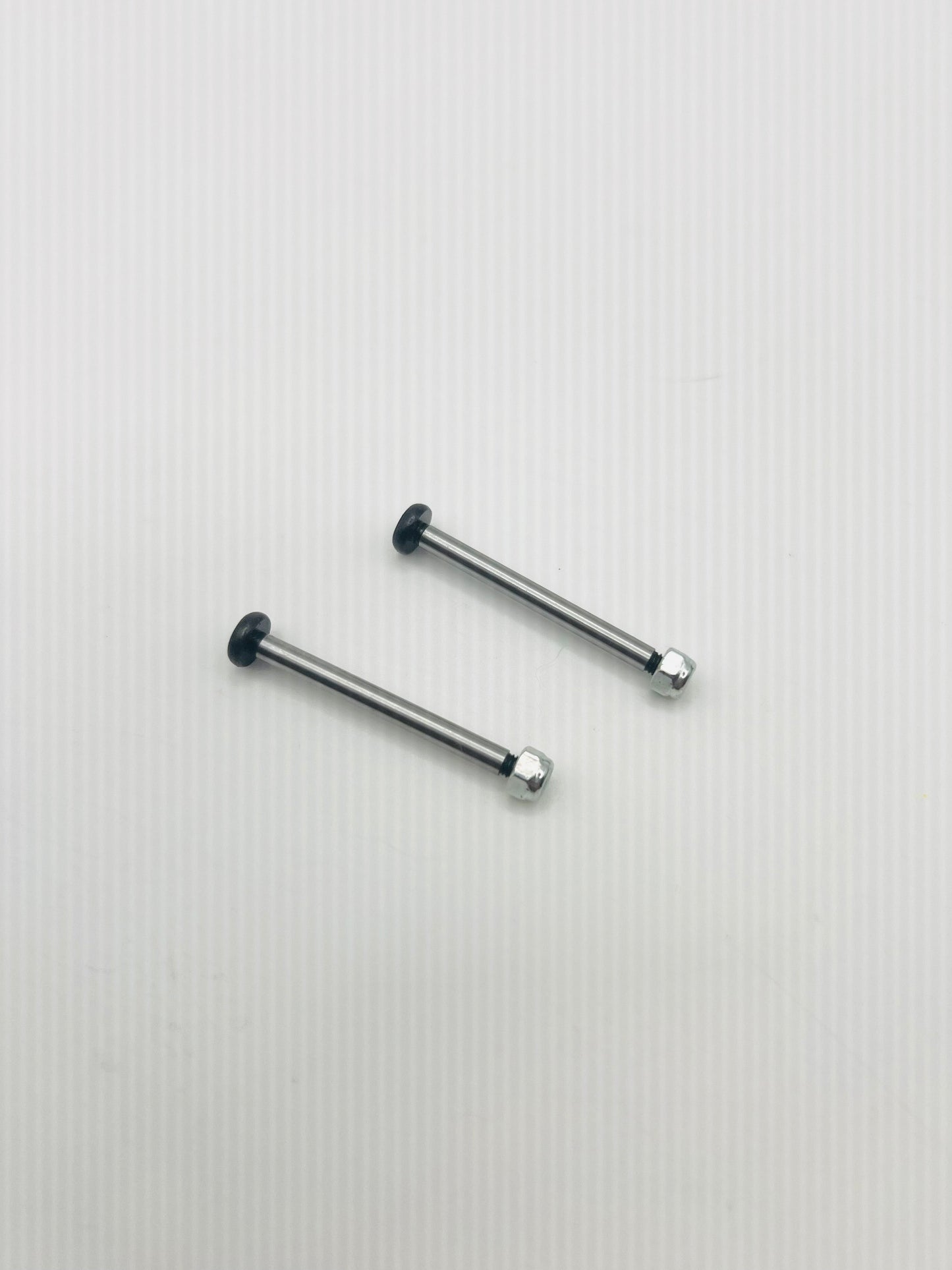 NEW! Team STRC Heat Treated Polished Steel Lock-Nut Style Hinge-Pin Kit for Traxxas Slash (2wd), Rustler, Stampede w/new Outer HD Suspension