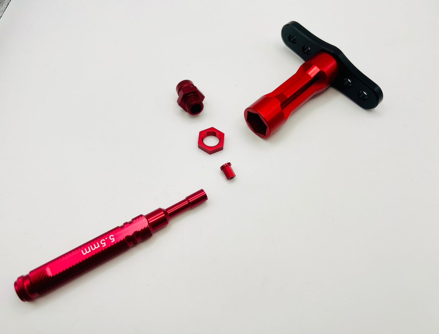 STRC Aluminum Option Parts Package w/Tools for Traxxas Slash 4x4, Stampede 4x4 Red anodized