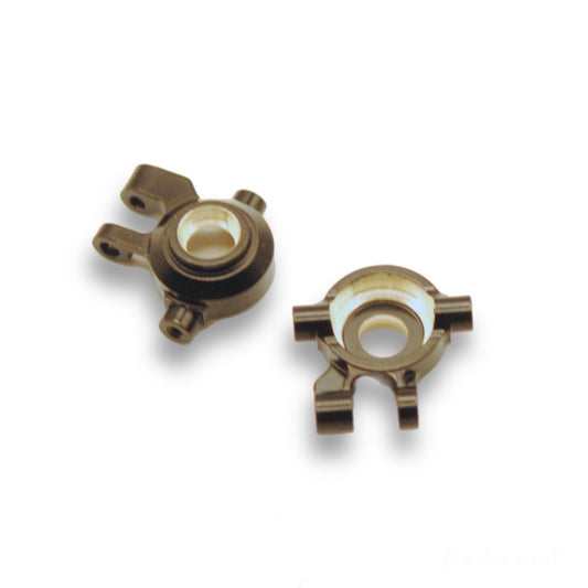 CNC Machined Brass Steering Knuckles (1 Pair, Black)