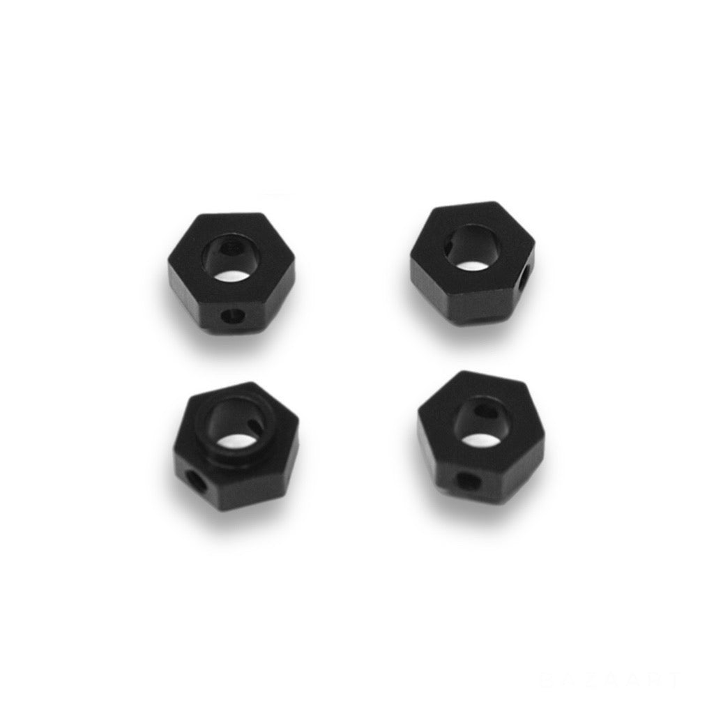 CNC Machined Aluminum Wheel Hex Adapters for Traxxas TRX-4 (4Pcs)