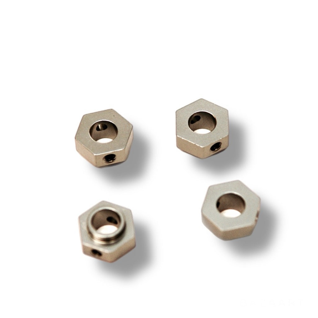 CNC Machined Aluminum Wheel Hex Adapters for Traxxas TRX-4 (4Pcs)