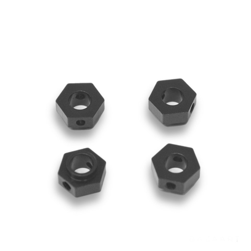 CNC Machined Aluminum Wheel Hex Adapters for Traxxas TRX-4 (4Pcs)