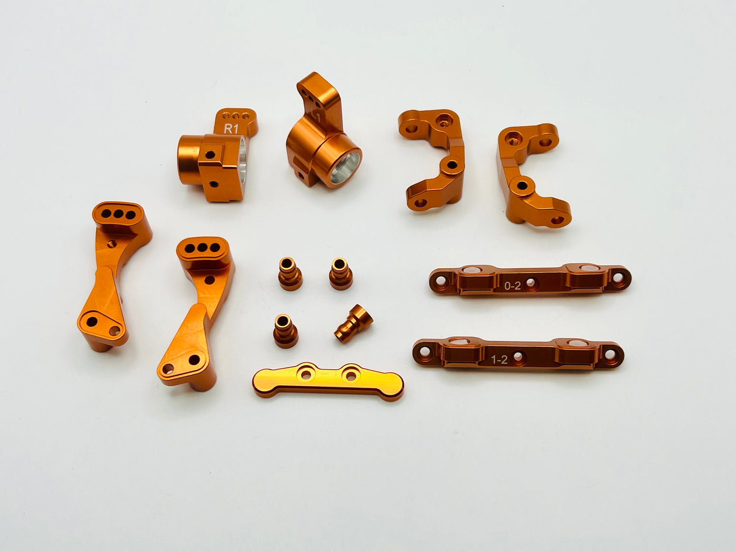 STRC Performance Aluminum Option Parts Associated DR10 Drag/SR10M Dirt Oval Orange Anodized