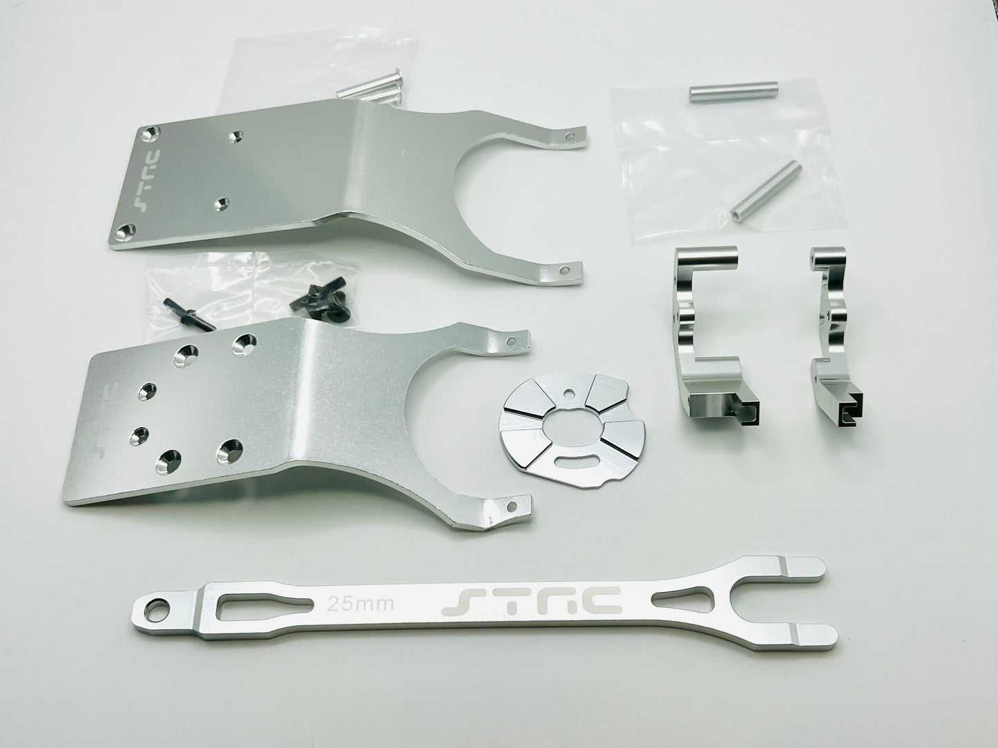 STRC Aluminum Under Armor kit for Traxxas Slash 2WD (Silver)