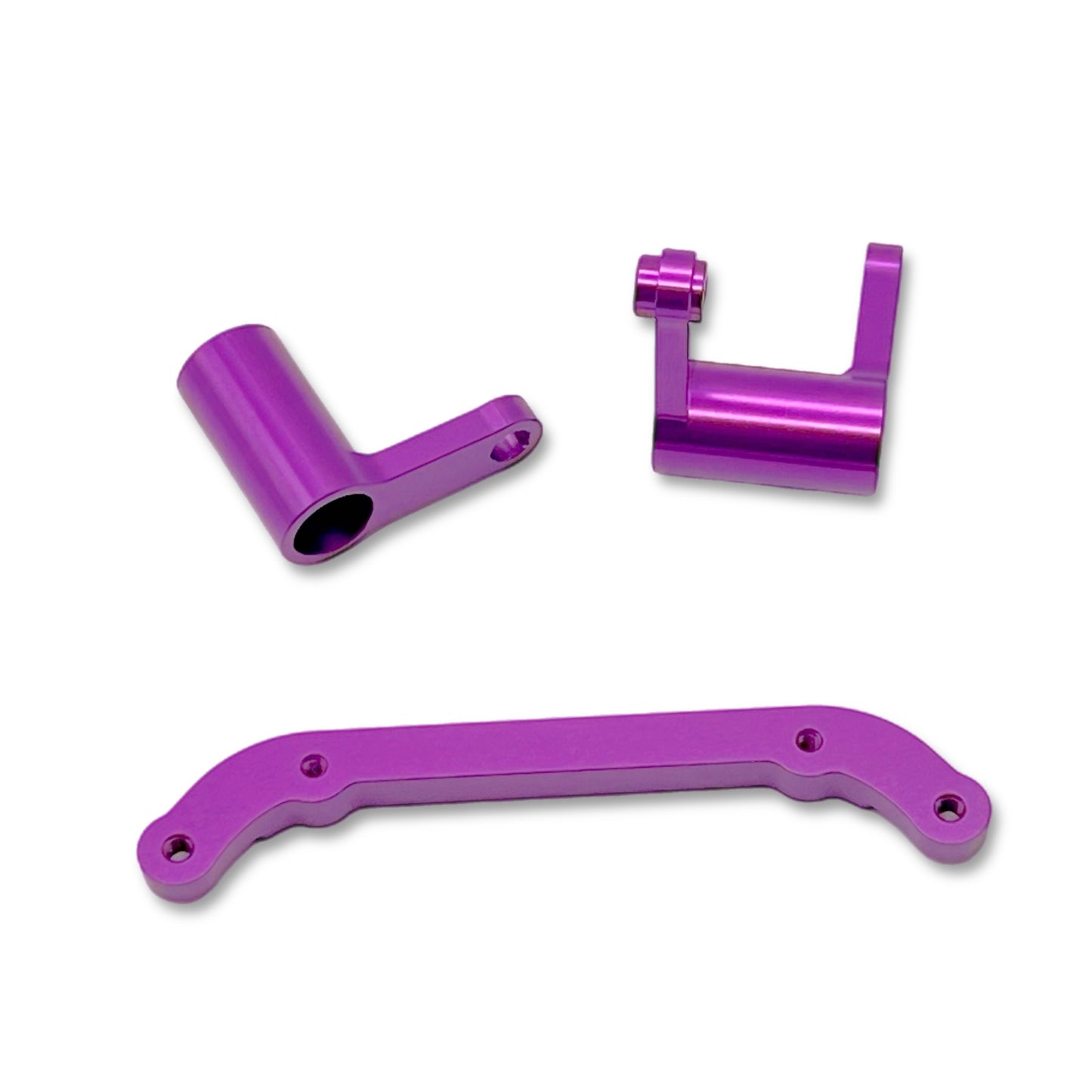 CNC Machined Aluminum Steering Bellcrank Set for Redcat Lowrider "Hopper" series