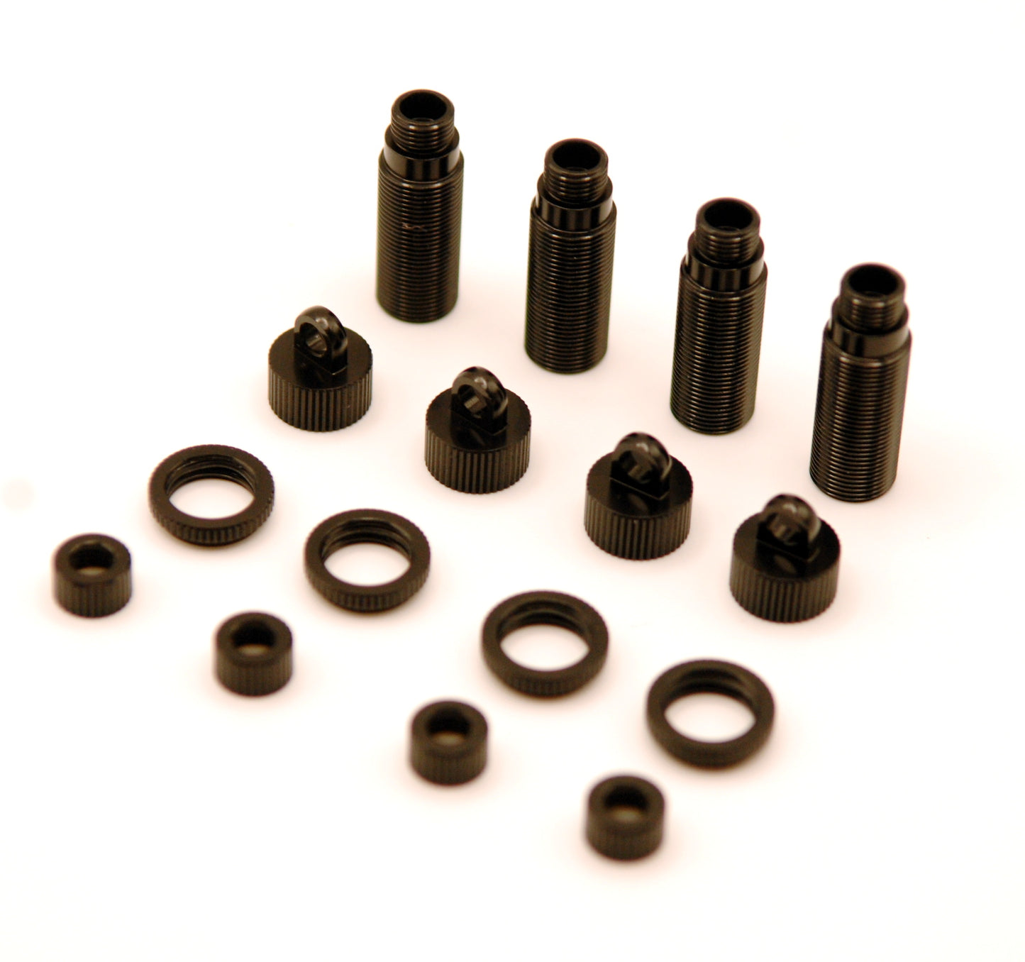 CNC Machined Aluminum Complete threaded Shocks Upgrade Kit for Associated MT12