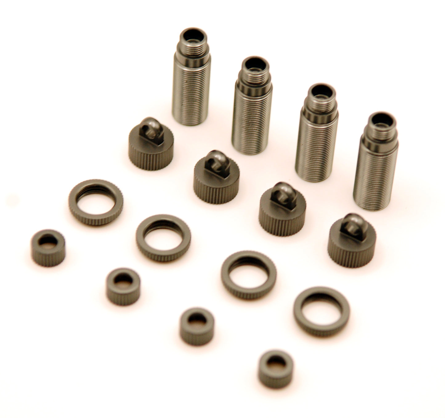 CNC Machined Aluminum Complete threaded Shocks Upgrade Kit for Associated MT12