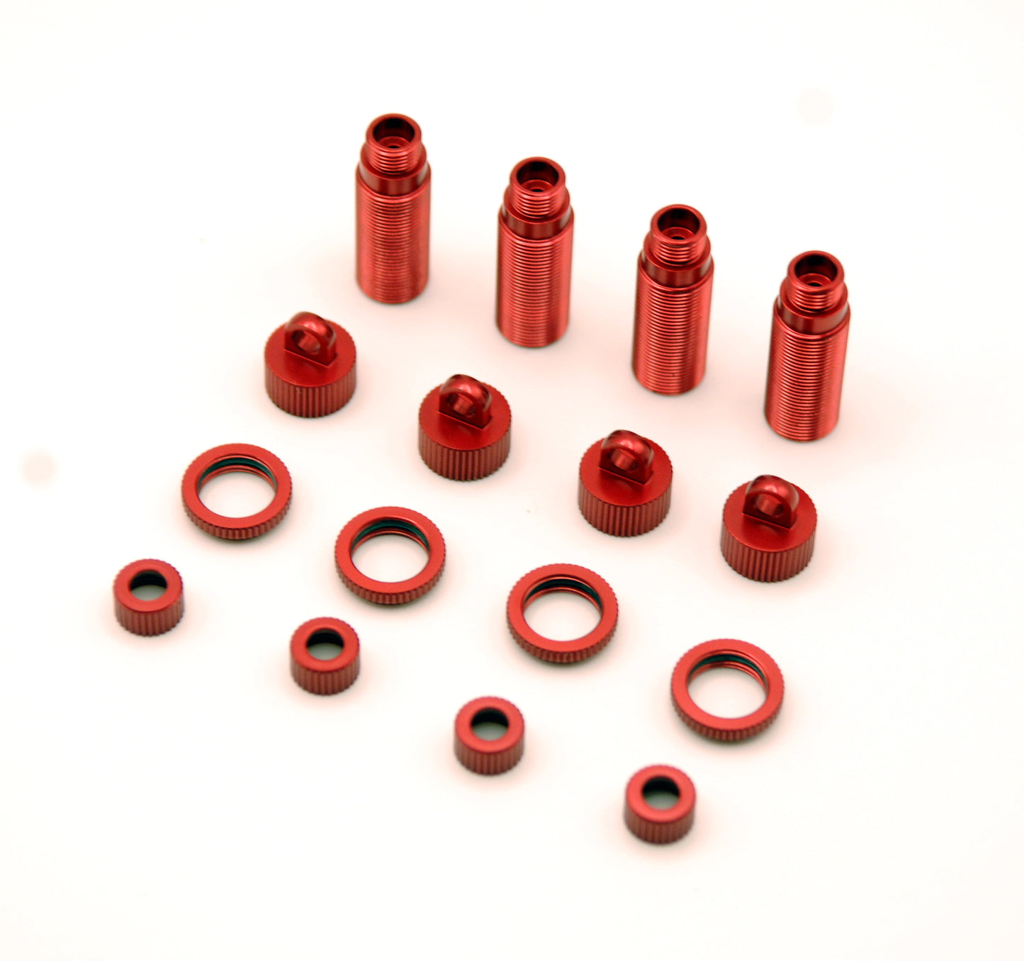 CNC Machined Aluminum Complete threaded Shocks Upgrade Kit for Associated MT12